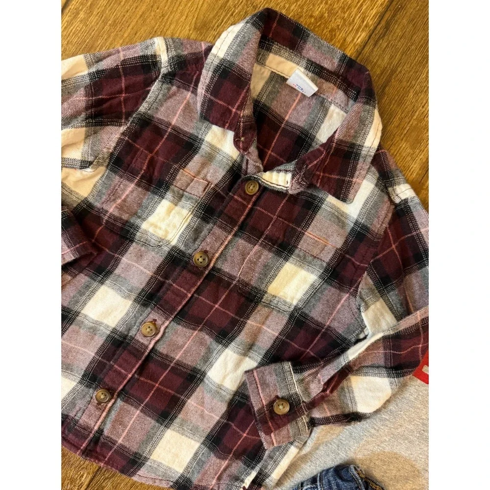 Toddler Baby Boy 12-18 12/18 Months Clothes Shirts Pants Jeans Long Sleeve Heart
